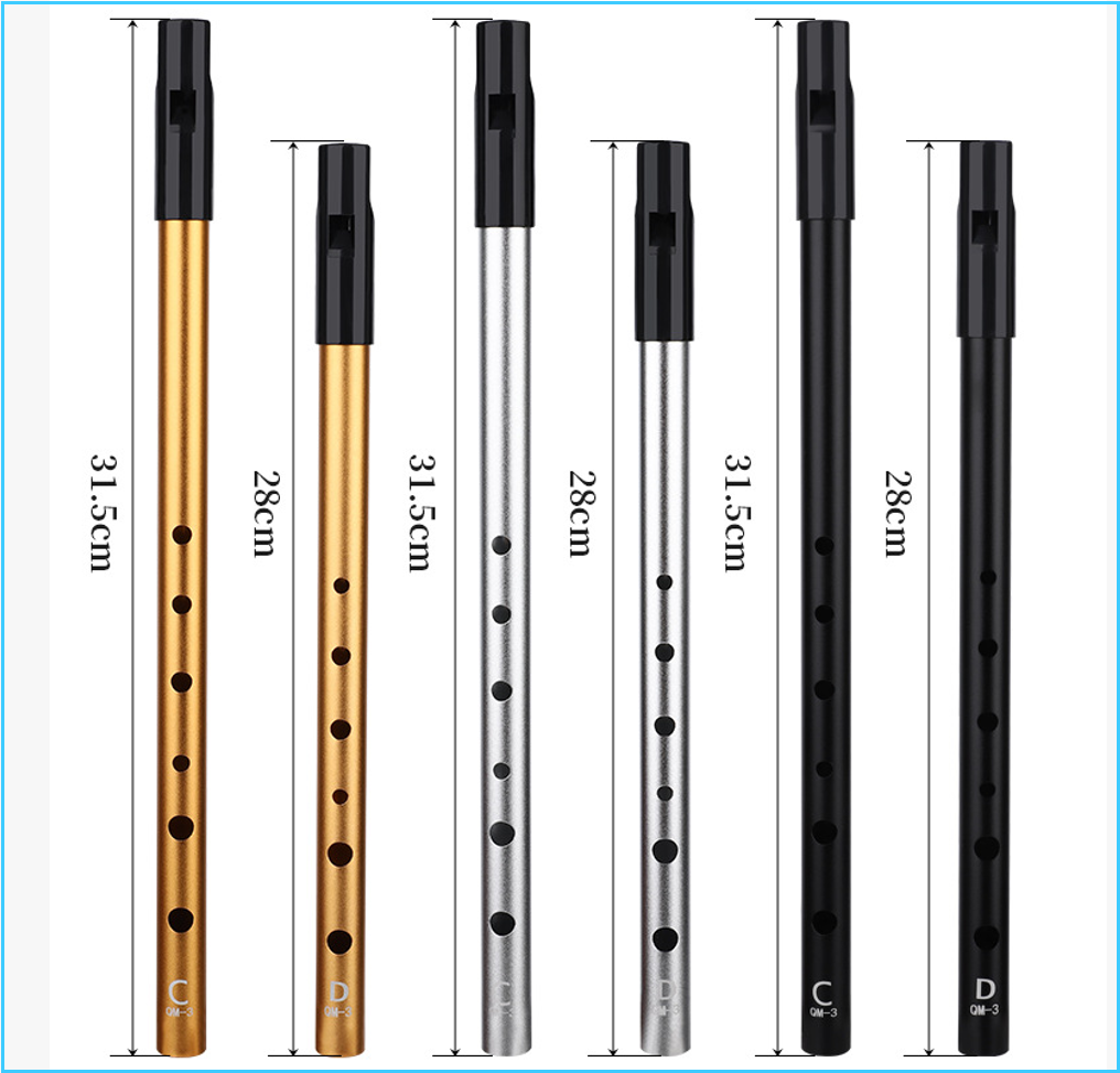 Tin Whistle Flute - صفارة أيرلندية أصلية من نوع تين