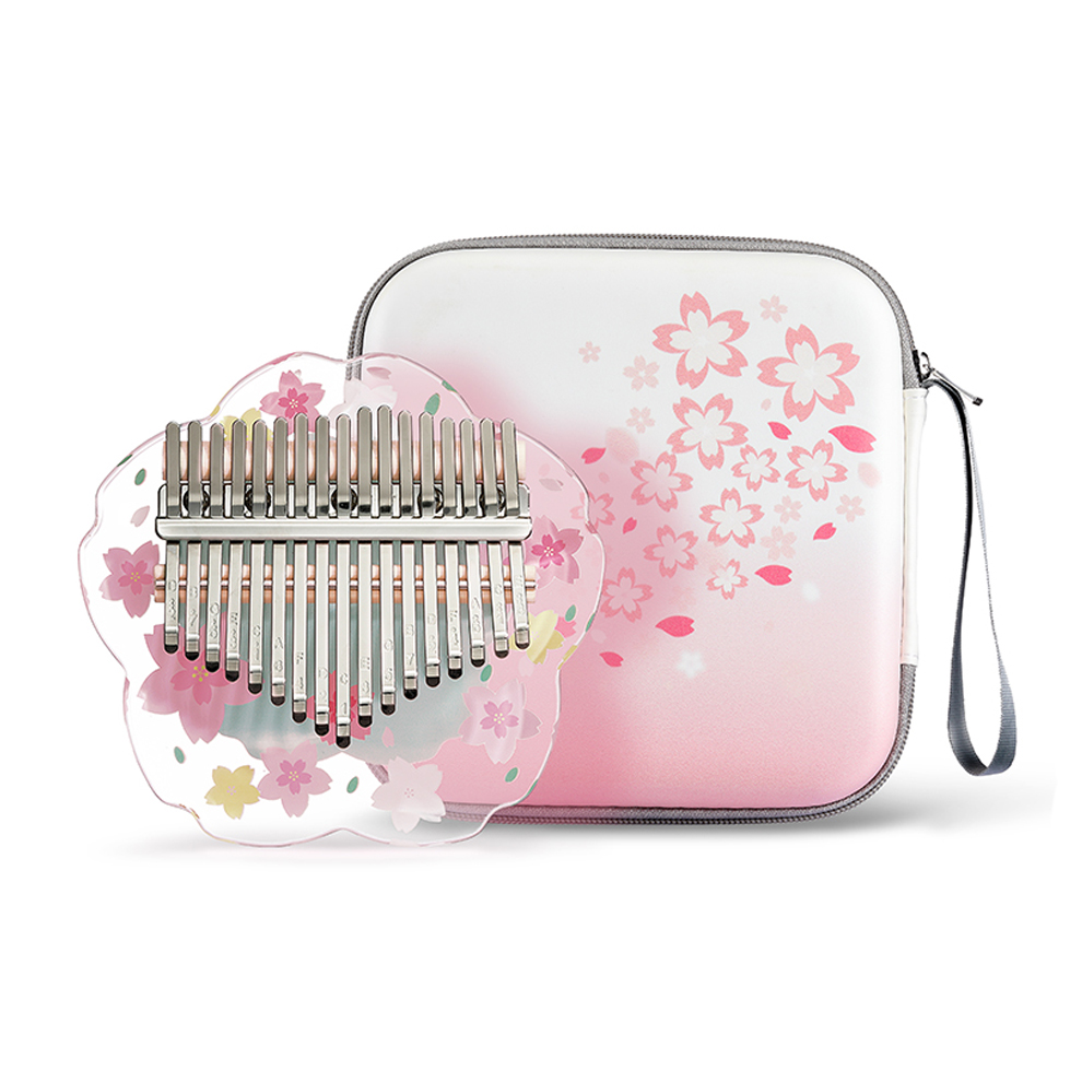 Musical Instrument Piano - Hluru-Kalimba واضح مع حقيبة وحجرة مسطحة