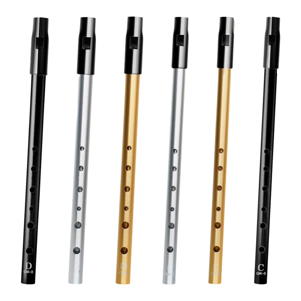 Tin Whistle Flute - فلوت أيرلندي بمفتاح C/D، نغمة غنية،