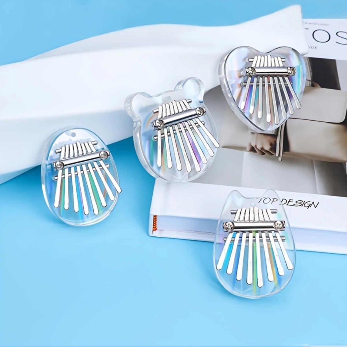 Musical Instrument Piano - Miwayer-mini kalimba 8 مفاتيح ، لون