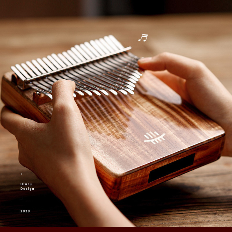 Musical Instrument Piano - Hluru-بيانو إبهام خشبي صلب بالكامل ،