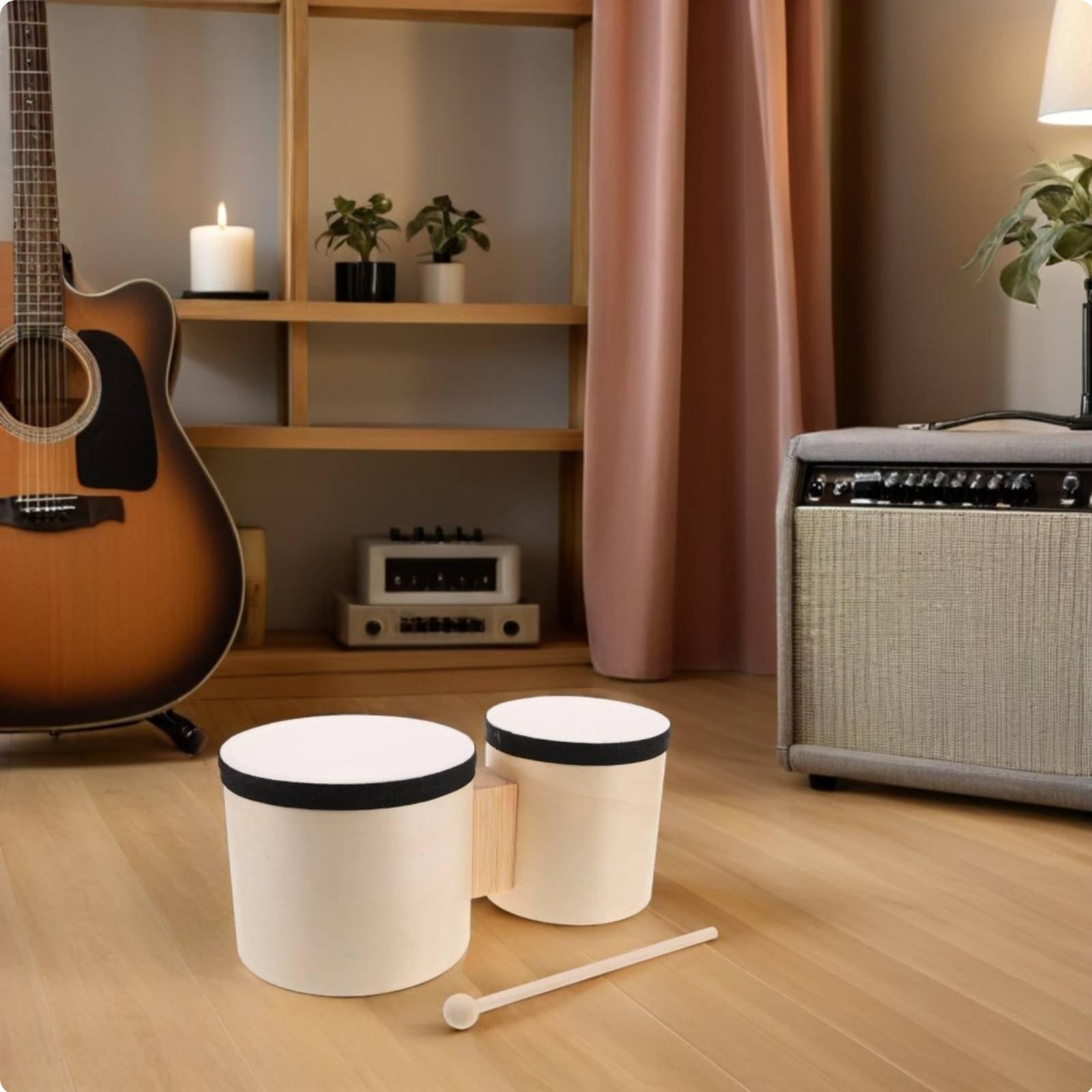 Bongo Drum Set - طقم طبول بونغو سهل التعلم، آلة