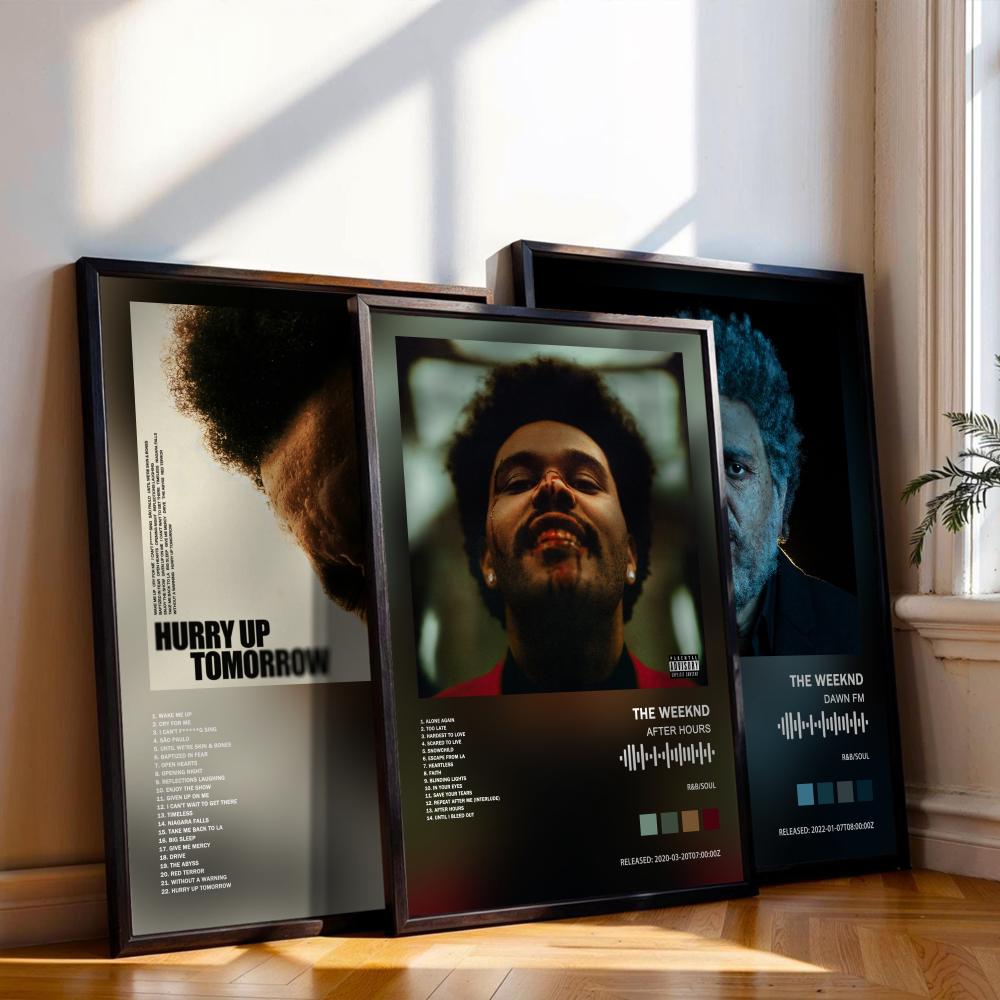 Musical Instrument Painting - The Weeknd ملصق غطاء ألبوم الموسيقى