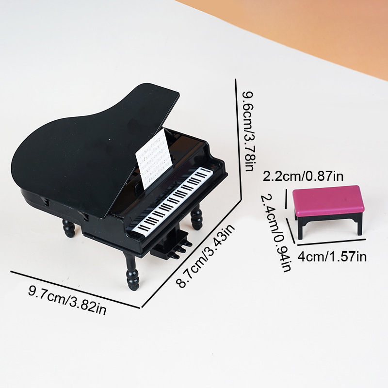 1:12 دمية مصغرة البيانو ث/البر - مراجعة Musical Instrument Piano وسعره
