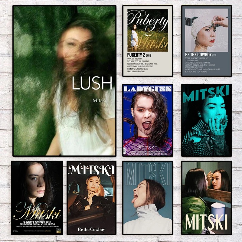 American Pop Singer MITSKI Art - مراجعة Musical Instrument Painting وسعره