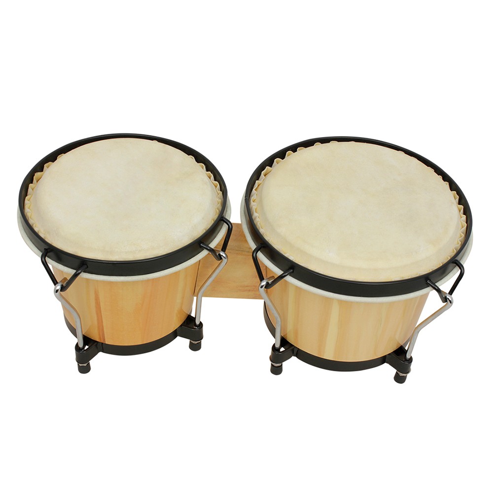 طقم طبول بونغو خشبية مقاس 5.5  - مراجعة Bongo Drum Set وسعره