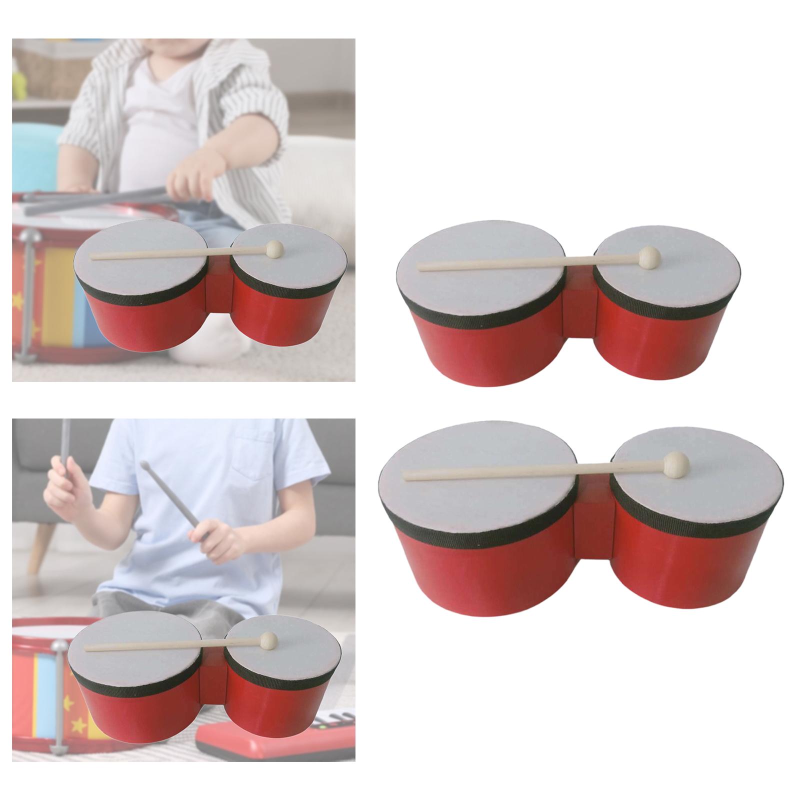 طبل بونجو خشبي للإيقاع والعزف، - مراجعة Bongo Drum Set وسعره