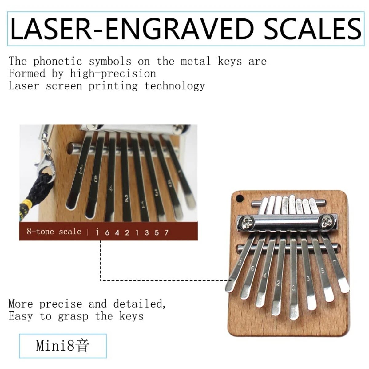 Miwayer-Mini Kalimba 8 بيانو إ - مراجعة Musical Instrument Piano وسعره