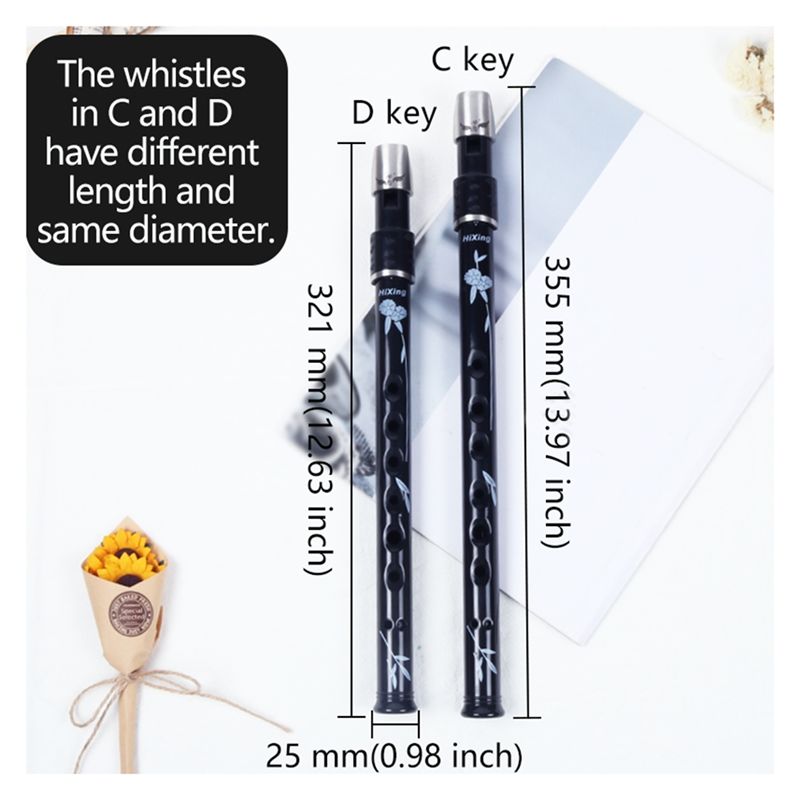ABLB-6 صفارة أيرلندية ذات 6 فت - مراجعة Tin Whistle Flute وسعره