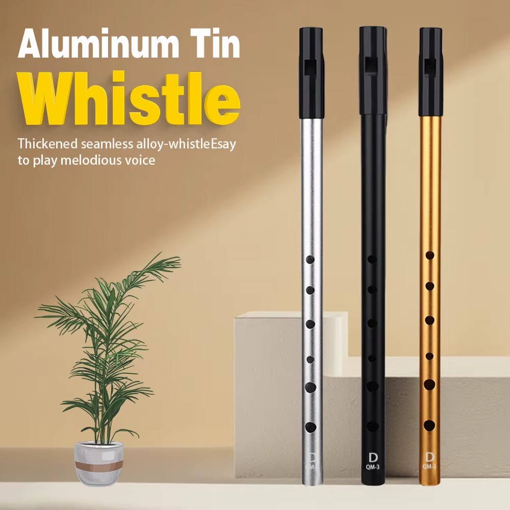 صفارة أيرلندية بـ 6 فتحات بمفت - مراجعة Tin Whistle Flute وسعره