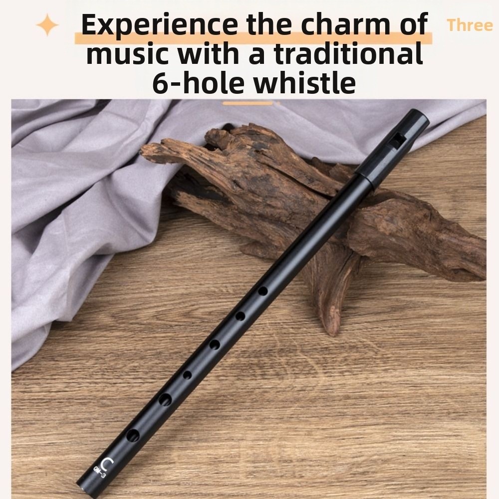 صفارة أيرلندية بـ 6 فتحات بمفت - مراجعة Tin Whistle Flute وسعره